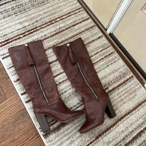 Coach size 6 brown Knee-High Leather Boots